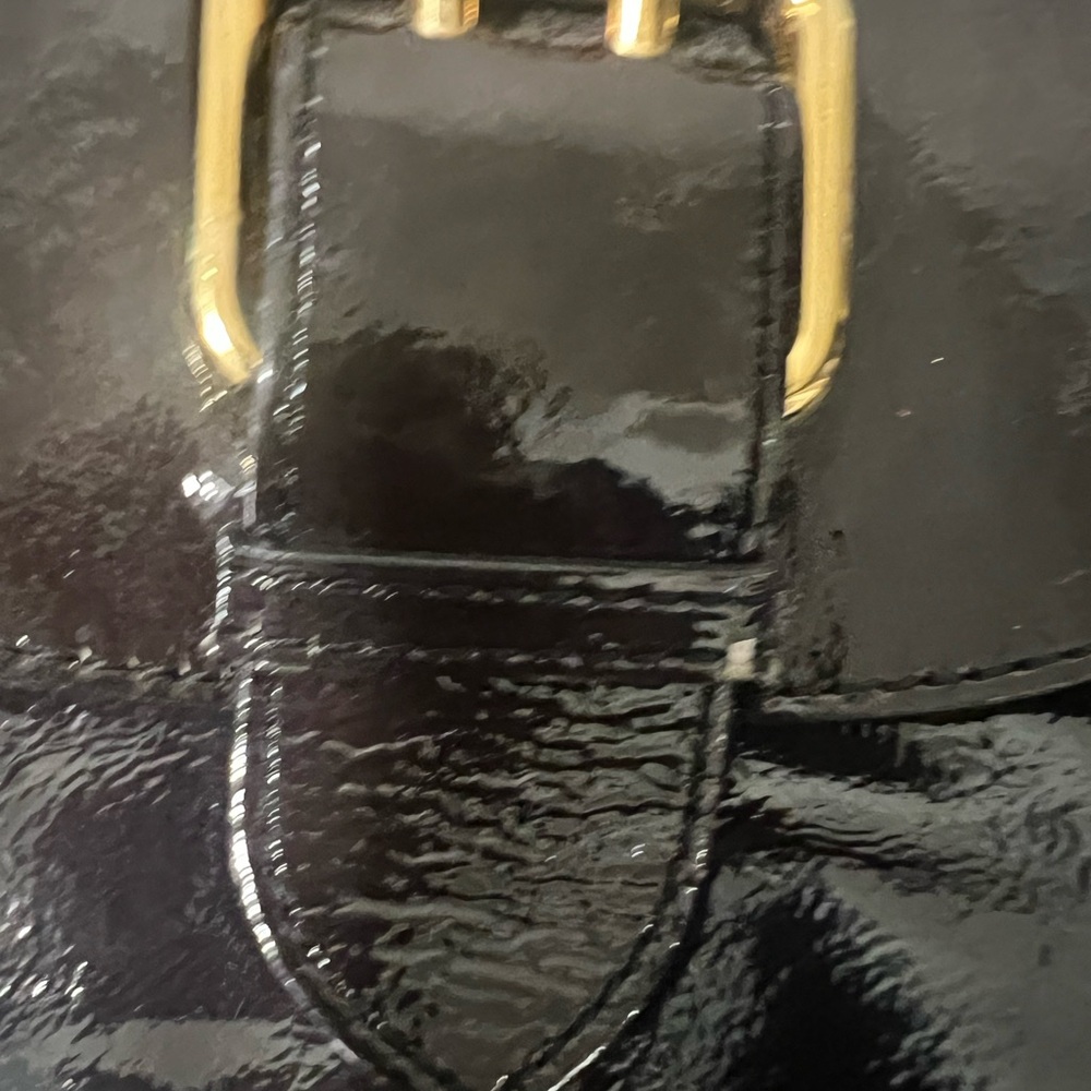Dooney & Burke Black Patent Leather Handbag HP - Picture 6 of 14